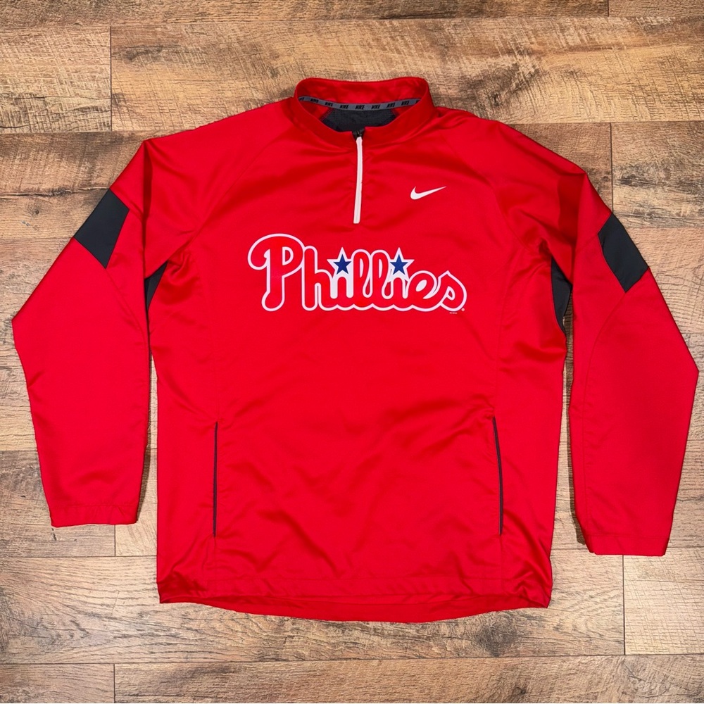Nike Red Philadelphia Phillies Lightweight Pullover Jacket